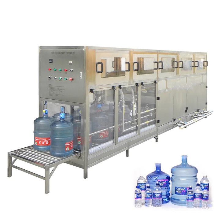 Stroj na plnenie sudov s objemom 20 litrov na vedro na vodu vo fľašiach s objemom 5 galónov