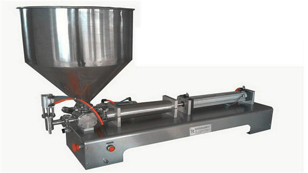 Jednohlavý poloautomatický vertikálny stroj na plnenie pasty 