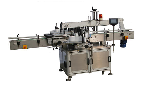 Plastová fľaša obojstranný etiketovací stroj na šampón